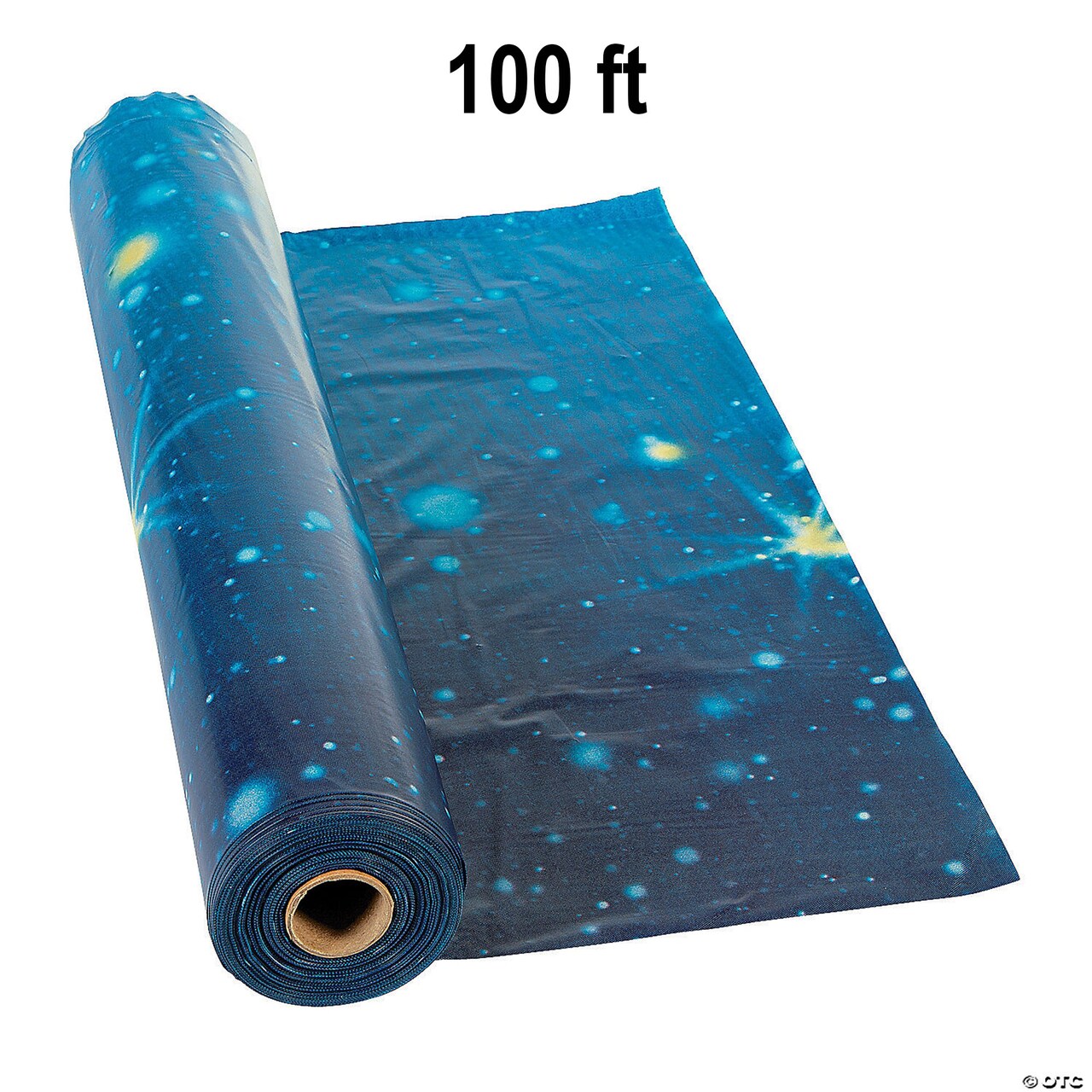 Starry Night Disposable Plastic Tablecloth Roll 40" x 100 ft.